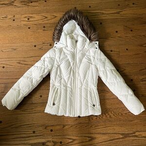 Nine West White Puffer Jacket